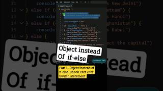 Full Use JavaScript Object instead of If-Else Statement Part 1 Update