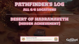 All 6/6 Locations of Pathfinder's Log | Genesis of the Rift Hidden Achievement | Genshin Impact