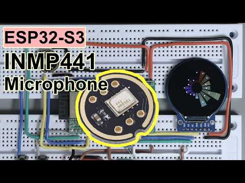 ESP32-S3 + INMP441 + GC9A01: Build a Round Audio Spectrum Analyzer [NO TALKING]