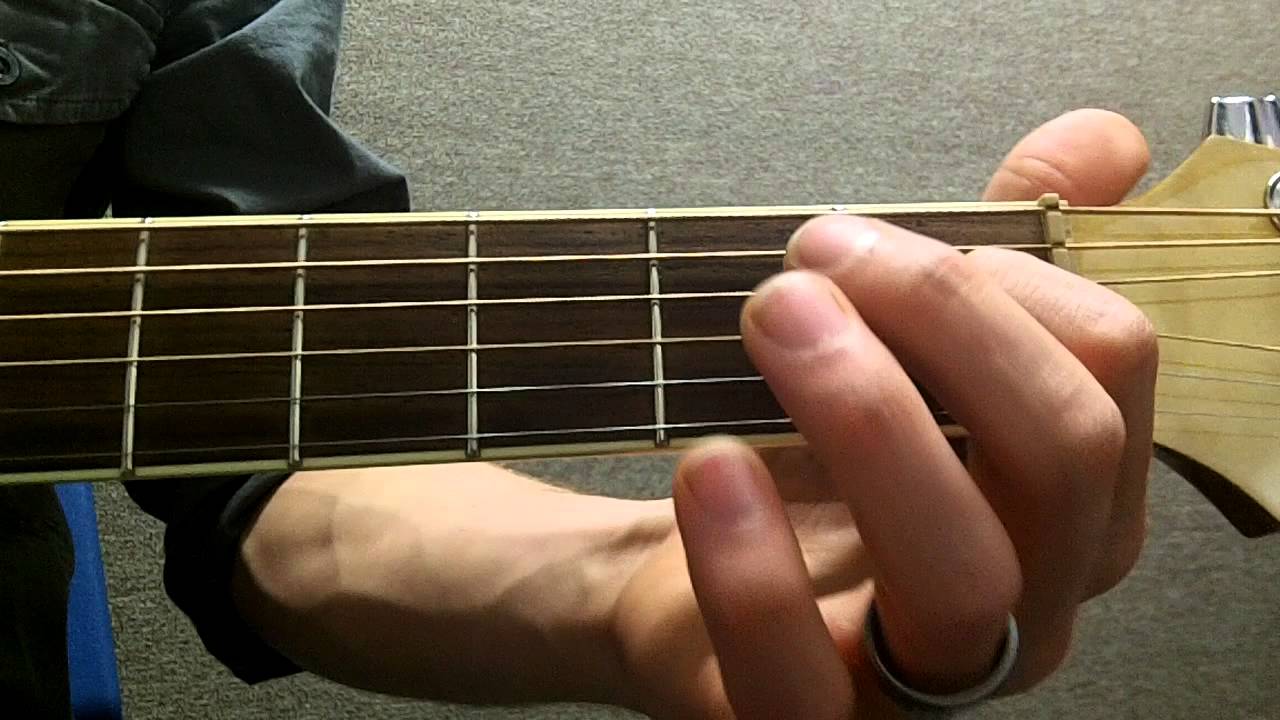 How to Play Dbm7 Flat (Minor 7th) on Guitar - YouTube
