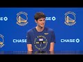 Alex Toohey's introductory media call with Golden State Warriors