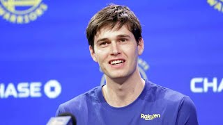 Full Alex Toohey's introductory media call with Golden State Warriors Guide