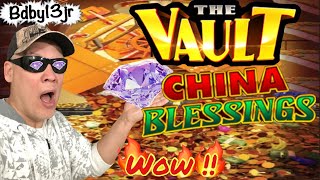 I CRACKED THE VAULT 💎 HUGE DIAMOND LANDS 💥 CHINA BLESSINGS SLOT MACHINE screenshot 1