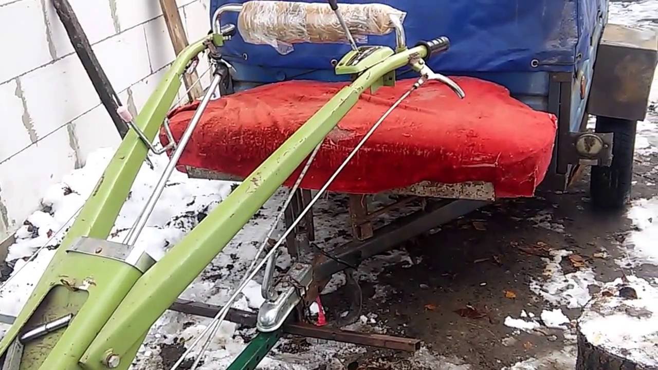 Крепление на мотоблок для автомобильного прицепа