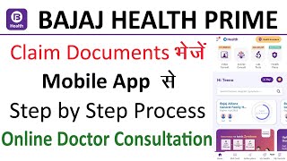 Bajaj Health Prime Rider OPD Plan Claim Submit Mobile App में + Online Doctor Consultation screenshot 3
