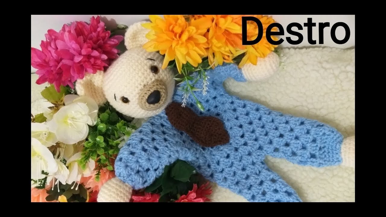 #AmigurumiemCrochê Naninha Ursinho Versão Destro