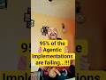 95% of the Agentic Implementations are failing...!!! #Agentforce @salesforce