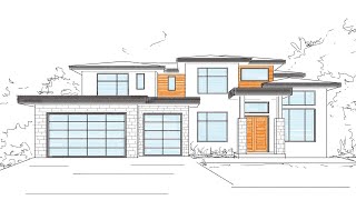 CONTEMPORARY HOUSE DESIGN - ARCHITECTURAL SKETCHING #6