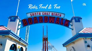 Santa Cruz Beach Boardwalk Walkthrough | Classic Rides, Tasty Food & Oceanfront Fun