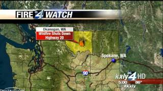 Gusting winds propelling North Central Washington wildfire