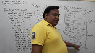 Data connection in visual basic using DAO & records delete in MS-Access