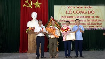 LỄ CÔNG BỐ LỊCH SỬ ĐẢNG BỘ VÀ ĐÓN NHẬN XÃ ĐẠT CHUẨN NÔNG THÔN MỚI NÂNG CAO NĂM 2024