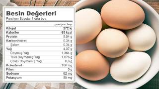 Yumurtanın Besin Değerleri #yumurta