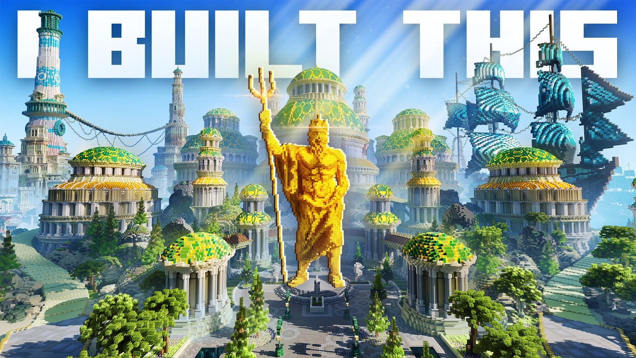 I Built ATLANTIS in Minecraft! (300 Hours)