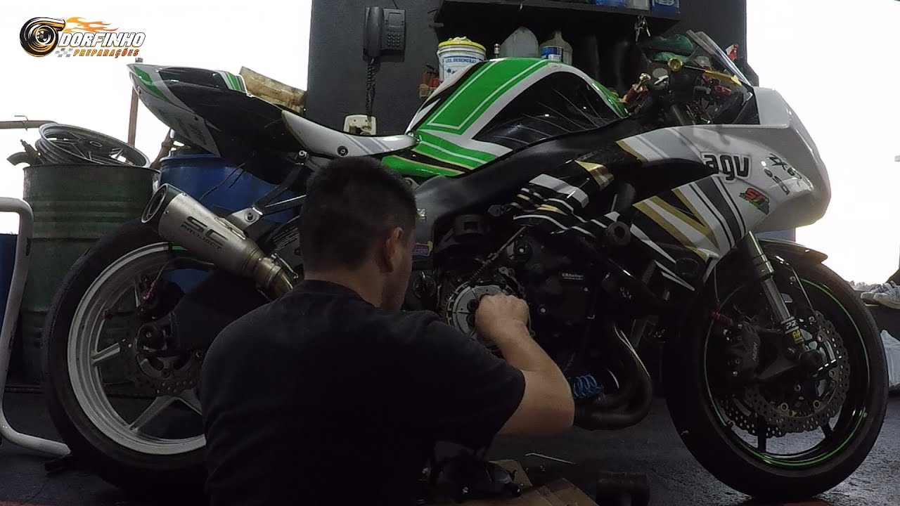 Como trocar a embreagem da kawasaki em 11 minutos ahahahaha