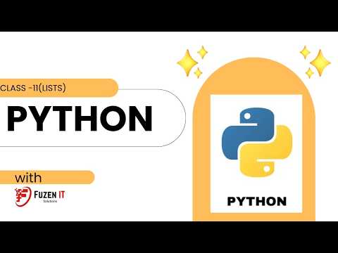 PYTHON PROGRAMMING CLASS -11 LISTS SORTING - YouTube