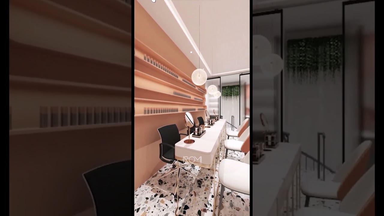 Tiệm Nail 75 triệu cực đẹp full thiết kế và nội thất