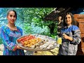 4 Flavor Grilled Chicken Over Firewood | Traditional Cooking by Village Girls in Nature 🍗🔥
