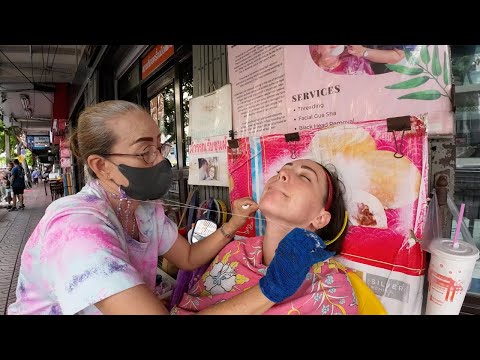 Amazing Street Gua Sha massage and Full Face Service in Bangkok