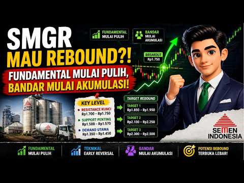 SMGR Mau Rebound?! Fundamental Mulai Pulih, Bandar Mulai Akumulasi!