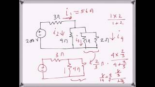 Electrical Engg: Circuit solving (problem example)