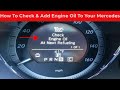 How To Check & Add Engine Oil To Your Mercedes C250 Coupe 2013 - 2019