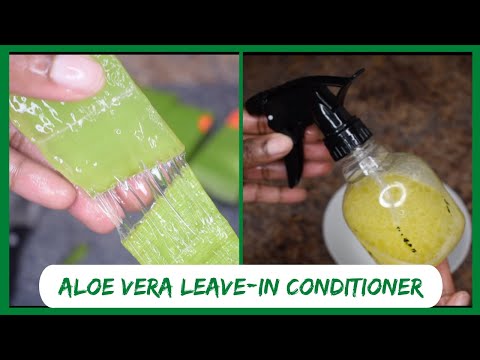 HOMEMADE ALOE VERA LEAVE IN CONDITIONER FOR MASSIVE HAIR GROWTH & HYDRATION  - YouTube