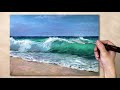 Acrylic seascape painting