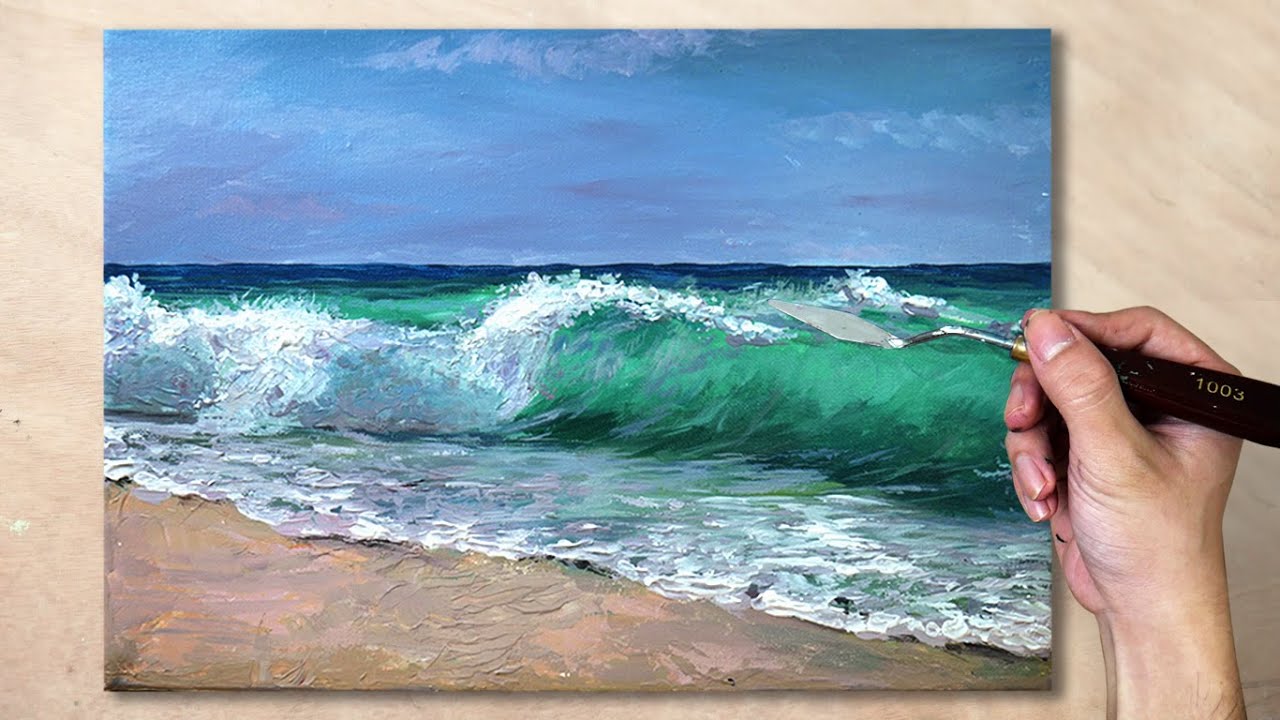 Oceanscape Wave Canvas Painting