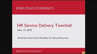 Improved Service Delivery Town Hall Meeting - HR
