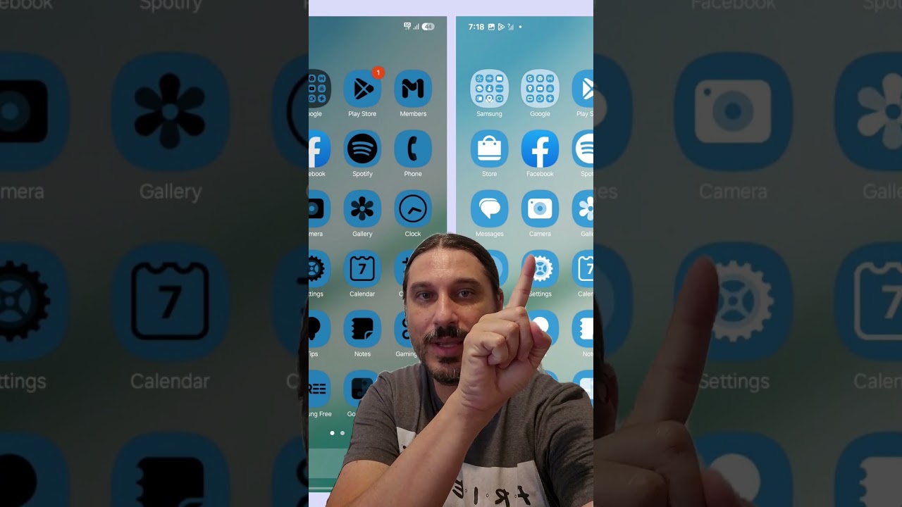 One UI 7: ícones no modo claro e no modo escuro! 