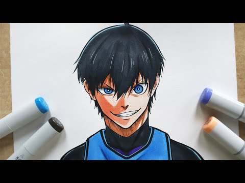 How to Draw Isagi Yoichi - Step By Step Tutorial | Blue Lock
