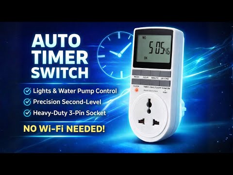 Best Digital Timer Socket 2025 | Blackt BT41P7 | 24x7 Programmable Plug with Countdown