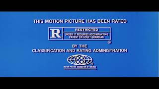 Warner Bros Pictures/MPAA Rating Card/Vinegar Syndrome (R, 1993/2026)
