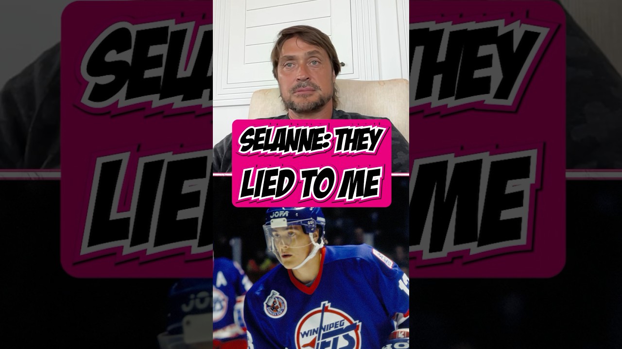 The Winnipeg Jets lied to Teemu Selanne and told him the not to worry about the trade rumors.