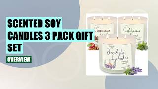 3 Pack Large Soy Candles Review – Lavender, Sage & Apple Cinnamon Aromatherapy