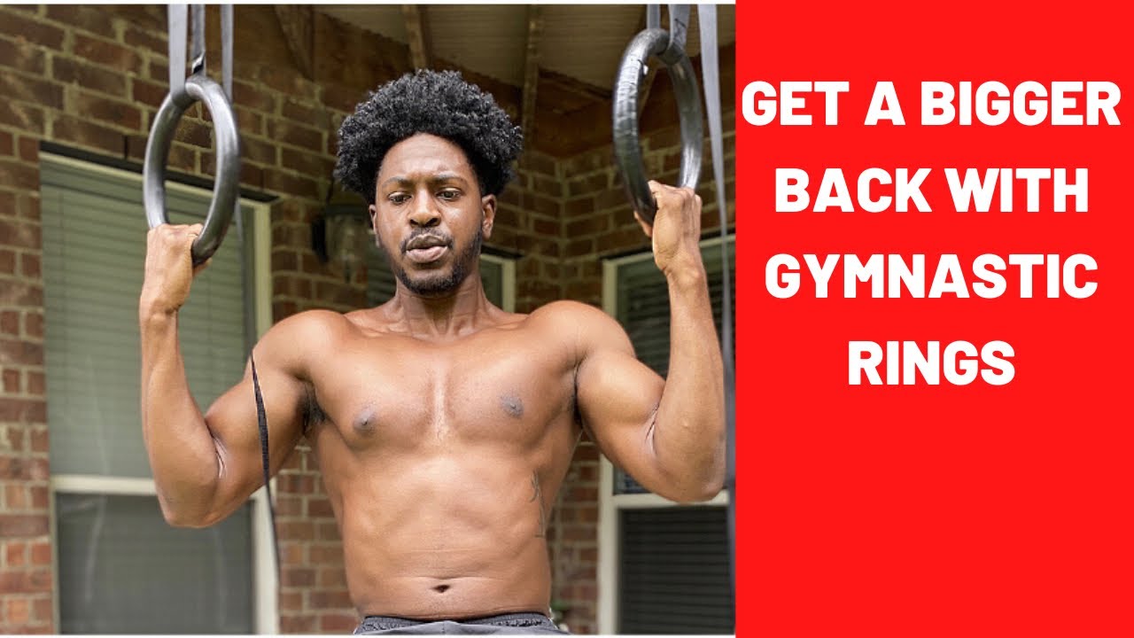 Back Workout w/ Gymnastic Rings Newtion Professional Gym Rings with