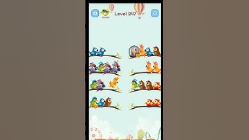 Bird sort color Android gameplay all levels#247