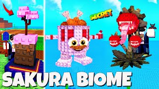 SEGAR!! Biome Sakura Cherry Grove & Secret Ayam Goreng Brainrot 🐔🍗🔥 | Plants Vs Brainrots Indonesia