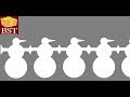 ⛄ Новогодняя ГИРЛЯНДА ИЗ СНЕГОВИКОВ из бумаги А4 своими руками