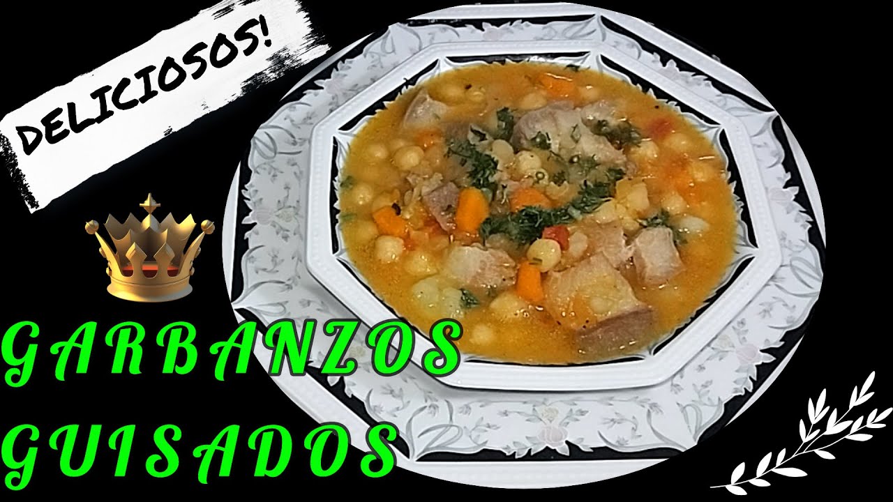 cómo hacer GARBANZOS GUISADOS receta riquísima y fácil. garbanzos