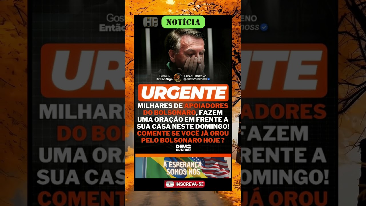 Milhares fazem oração em frente à casa de Bolsonaro