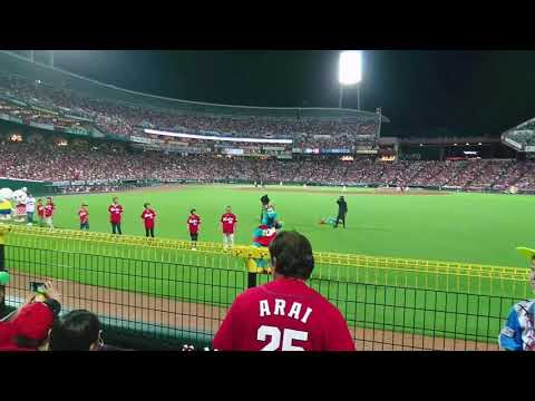 マツダスタジアムのななこちゃんとCCダンスを踊らんといけんじゃろ～2017.08.18