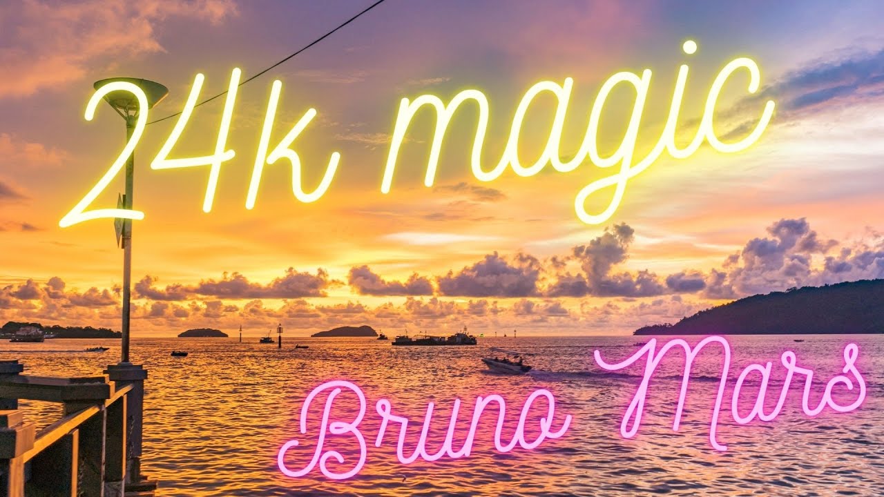 Bruno Mars - 24K magic (Lyrics) слова песни на русском и