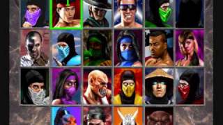 Mortal Kombat II secret roster