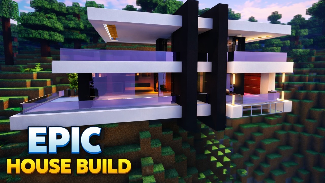 Minecraft: How to Build MOUNTAIN HOUSE Tutorial Easy to make and fallow ...