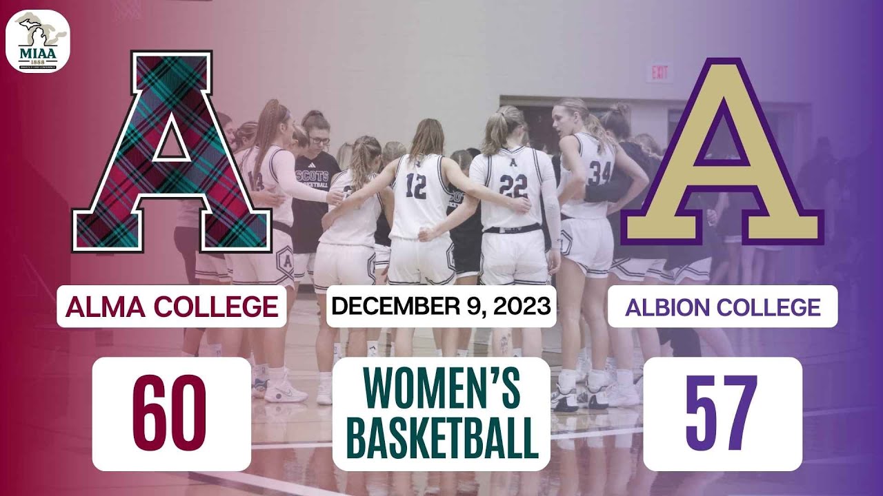 Alma College Women's Basketball vs Albion College YouTube