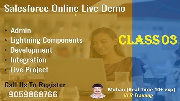 SalesForce Class 03 by Mohan sir  21st  2020 Sept   Admin,Development,integration,Lightning batch 09