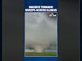 Eyewitness Video Captures Massive Tornado Crossing Illinois Field As Severe Storms Hit Chicago Area