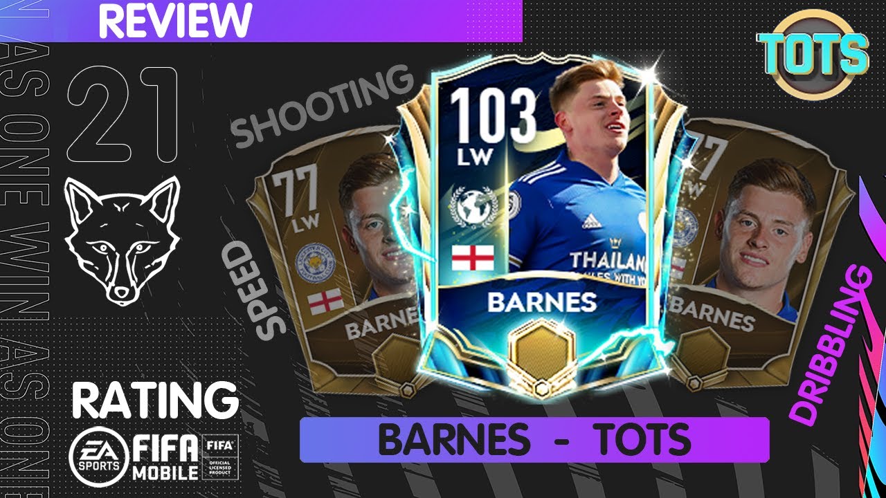 Harvey Barnes TOTS Обзор Игрока FIFA 21 mobile